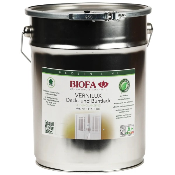 VERNILUX Decklack innen, weiß, seidenglänzend 1116