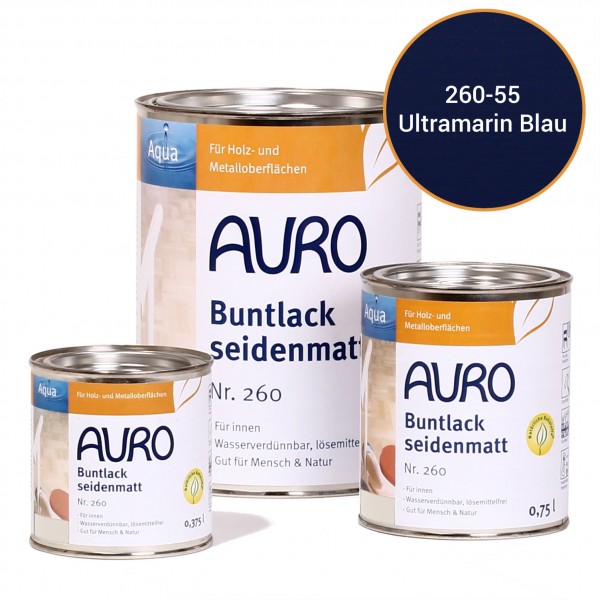 Buntlack, seidenmatt Nr. 260 Ultramarin-Blau