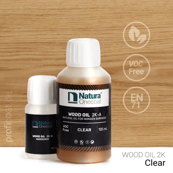 140ml Wood Oil 2 K Clear von Natura Onecoat