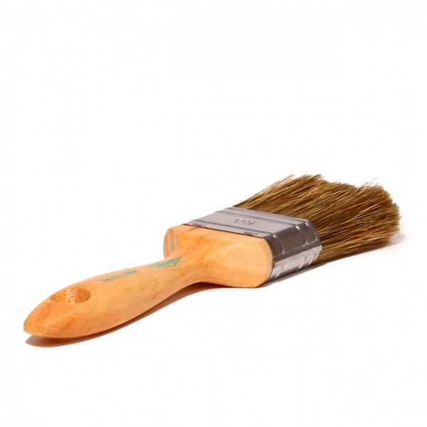 Flachpinsel, Gr. 50, reine helle Chinaborsten, Stärke: 14 mm, Borstenlänge: 48 mm