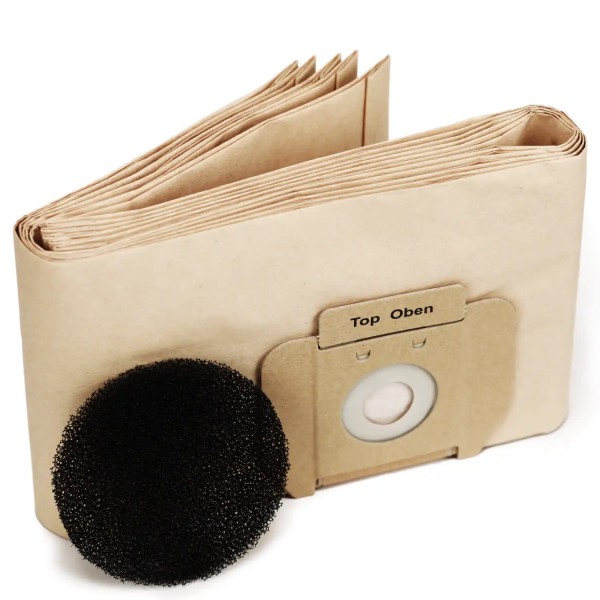Papierstaubsaugerbeutel für Trockensauger S10 PLUS HEPA (5 Stück)
