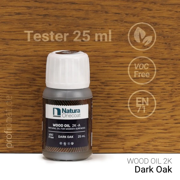 Probe Wood Oil Farbton DARK OAK 25ml von Natura Onecoat